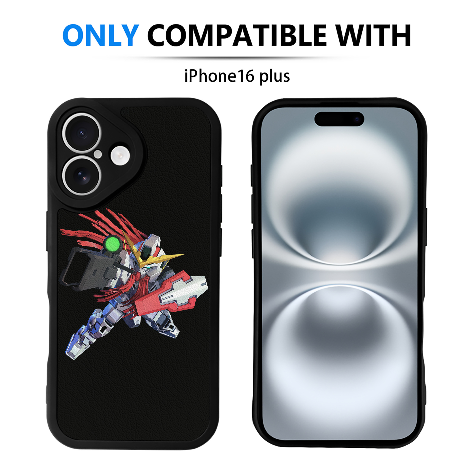 （画像用） 機動戦士ガンダム Mobile Suit Gundam 【iPhone 16シリーズ対応】シリコンスマホケース（レザー調） 材質：シリコン
